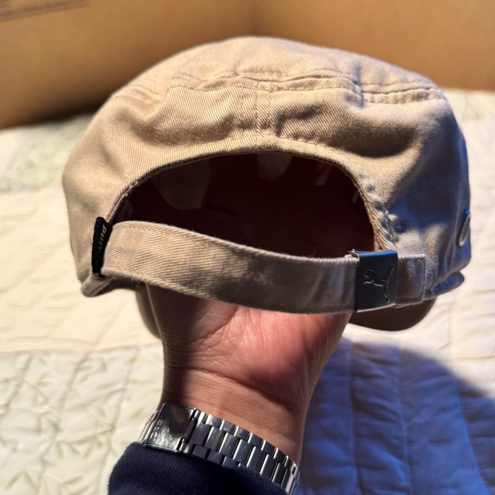 Puma Beige Cap with purple Logo - Picture 8 of 14